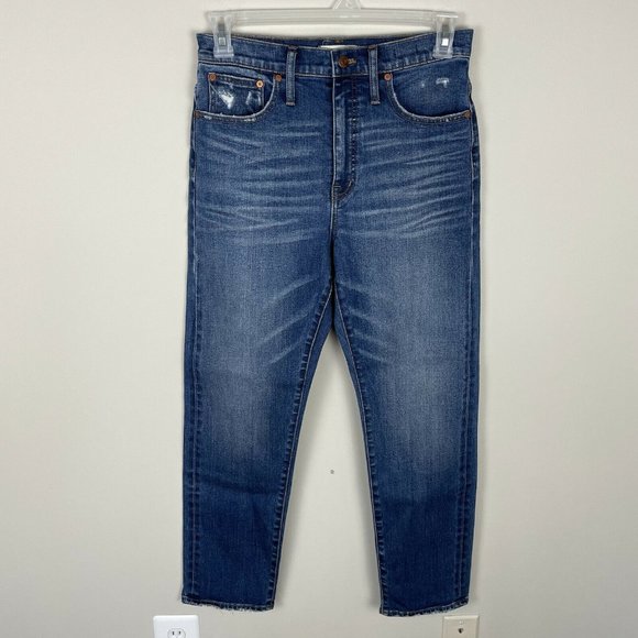 Madewell Denim - Madewell Classic Straight Jeans Selvedge Edition Size 28 Medium Wash Rigid Denim